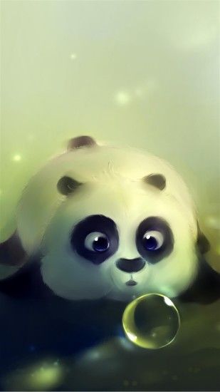 Cute Panda Bubble iPhone 6 Plus HD Wallpaper ...