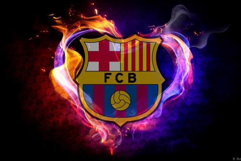 FC Barcelona wallpaper with flames.