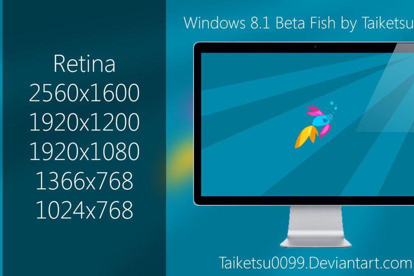 Windows 8.1 Beta Fish by Taiketsu0099 by Taiketsu0099