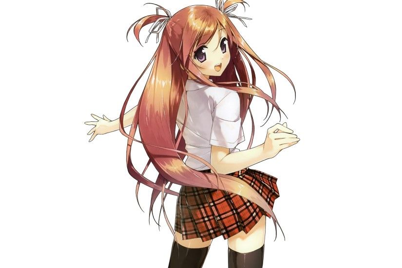 Girl Cute Smile Hair Posture Nice Cool Anime Wallpapers Hd