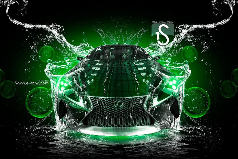 Lexus-LF-LC-Water-Ice-Green-Neon-Car- ...