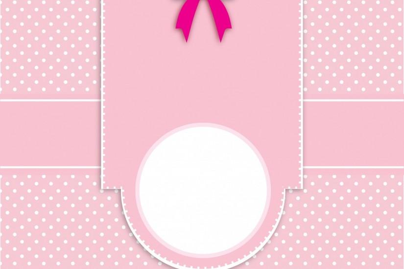 ... Card Invitation Polka Dots Pink ...