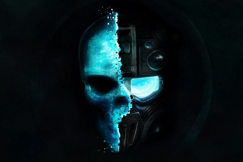 Download Black And Blue Half Skull Hd Wallpapers wallpaper for any of your  devices from our