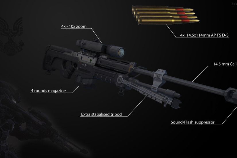 Halo Wallpaper 1920x1080 Rifle, Halo, Sniper, Halo, Reach,