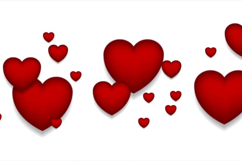 Red hearts on white background motion graphic design. St Valentines Day  video animation clip Ultra HD 4K 3840x2160 Motion Background - VideoBlocks