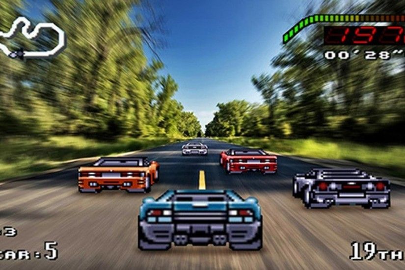 Cars retro games racing 16 bit wallpaper | (62892)
