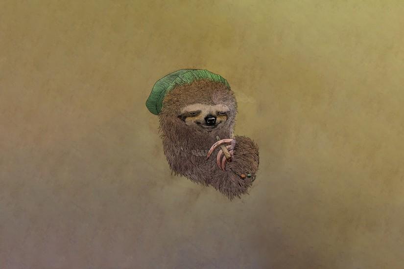 Stoner Sloth Wallpaper [1920x1080] OC Need #iPhone #6S #Plus #Wallpaper