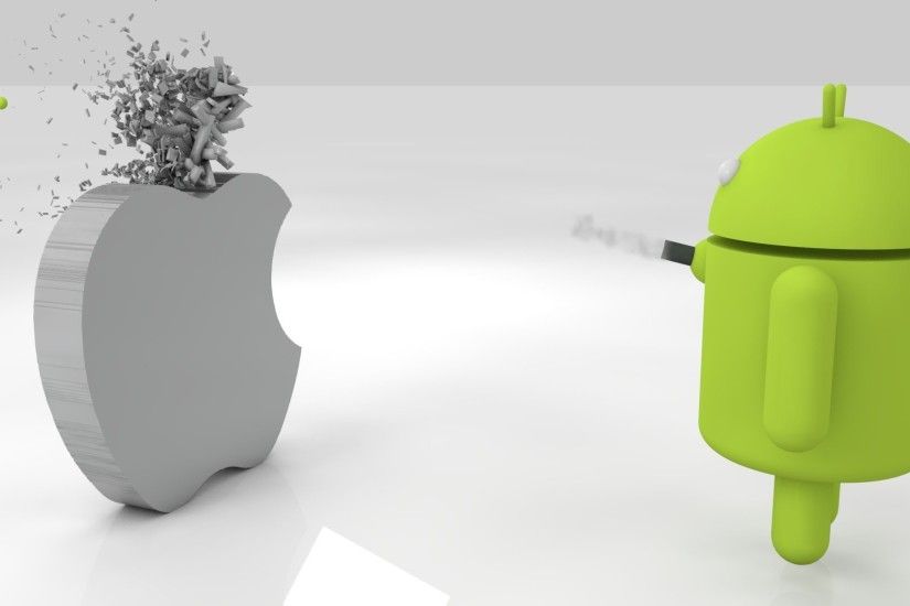 Android vs apple wallpaper Wallpaper Wide HD