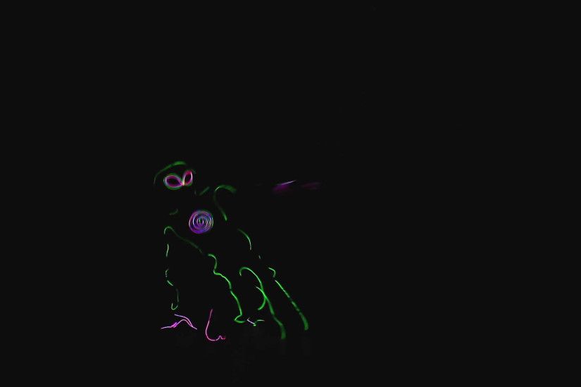 Subscription Library Hip hop dance moves in a luminous neon suit on a black  background. Silhouette of