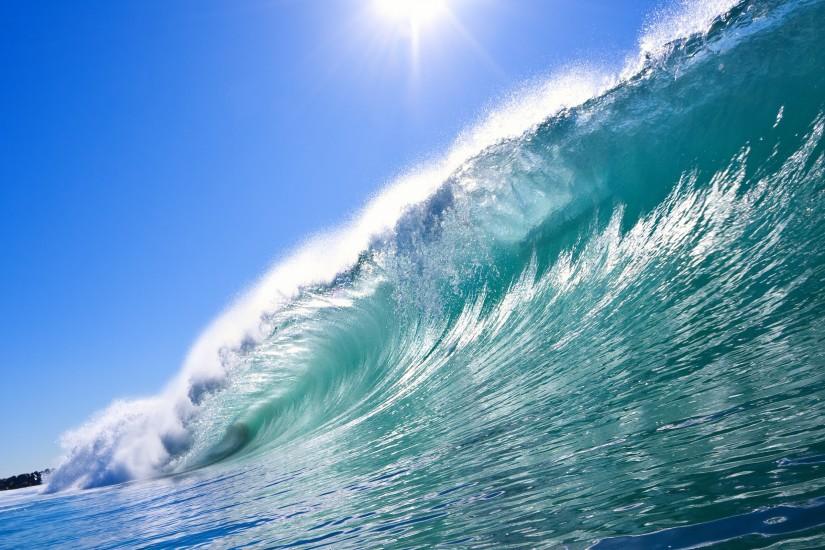 Wallpaper ocean, wave, spray desktop wallpaper Â» Nature Â» GoodWP.com