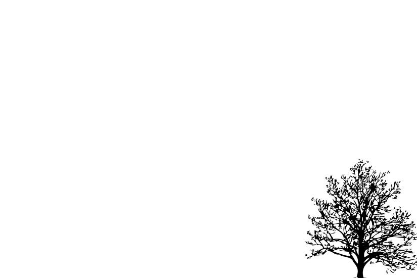 Minimalistic Simple Background Trees White