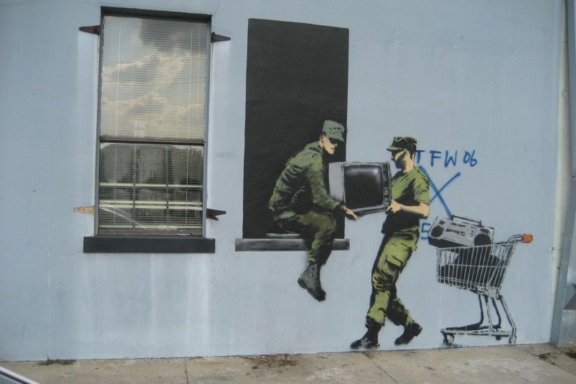 Banksy Robbers Wallpaper HD