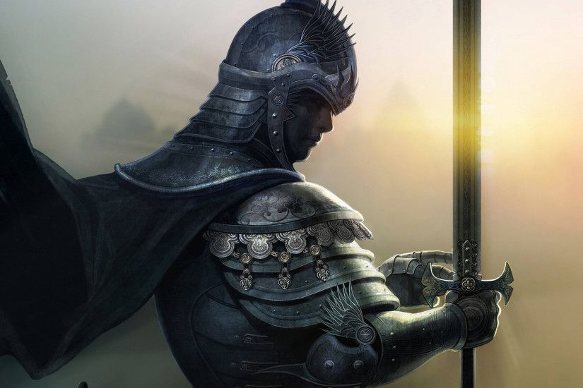 Medieval Armor Knight Sword HD wallpaper thumb