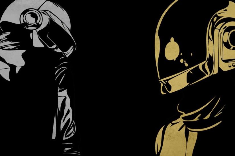 1080p Daft punk wallpaper - Recolored thomas to silver instead of gold :D