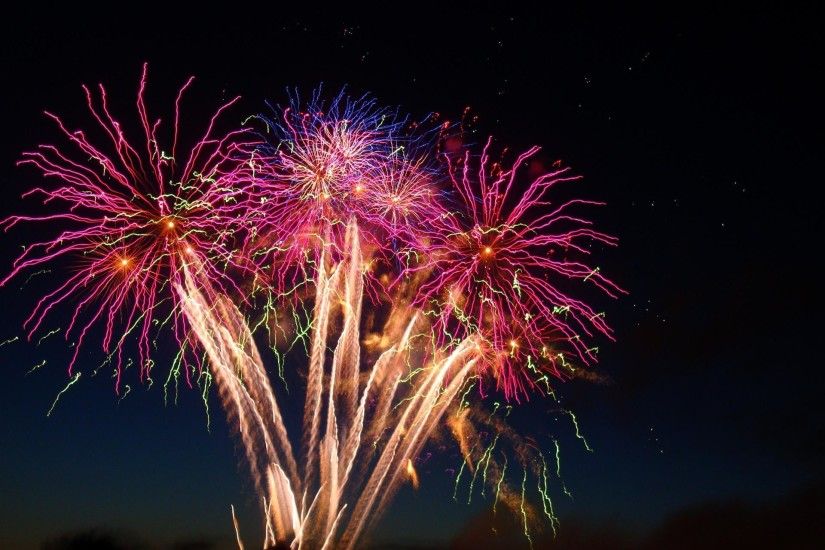 Happy New Year Fireworks Desktop Wallpaper