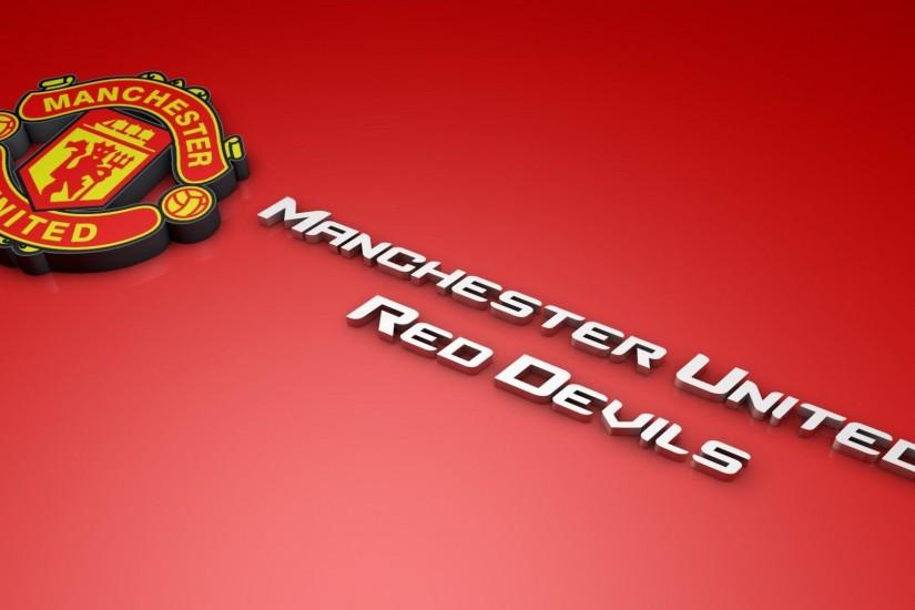 Manchester United Logo 3D Wallpaper HD Desktop #4634 .
