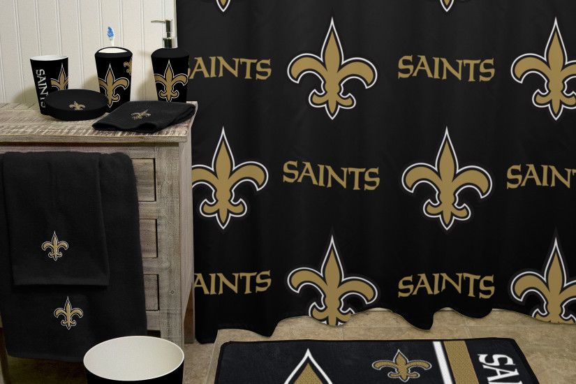 NFL New Orleans Saints Decorative Bath Collection - Shower Curtain -  Walmart.com