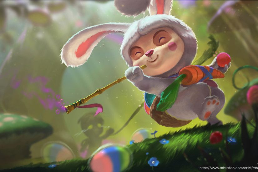 Cottontail Teemo wallpaper