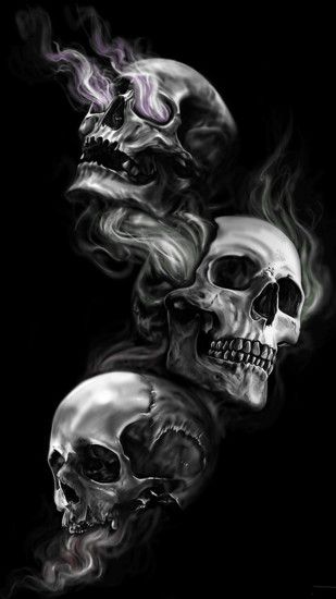 Here is another picture of skull for your smartphone's wallpaper. This is  the #04 of all 40 badass wallpapers for Android phones.