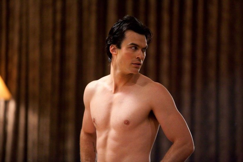 Damon Salvatore shirtless â¥