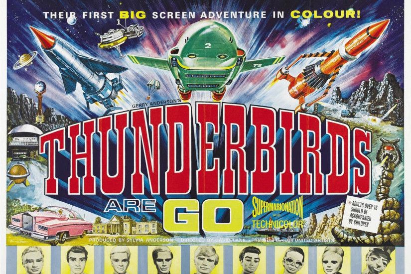 Thunderbirds Are Go - 1960s b movie posters wallpaper image