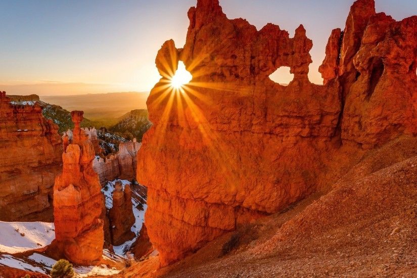sunlight, Rock Formation, Landscape, Bryce Canyon National Park, Utah  Wallpapers HD / Desktop and Mobile Backgrounds