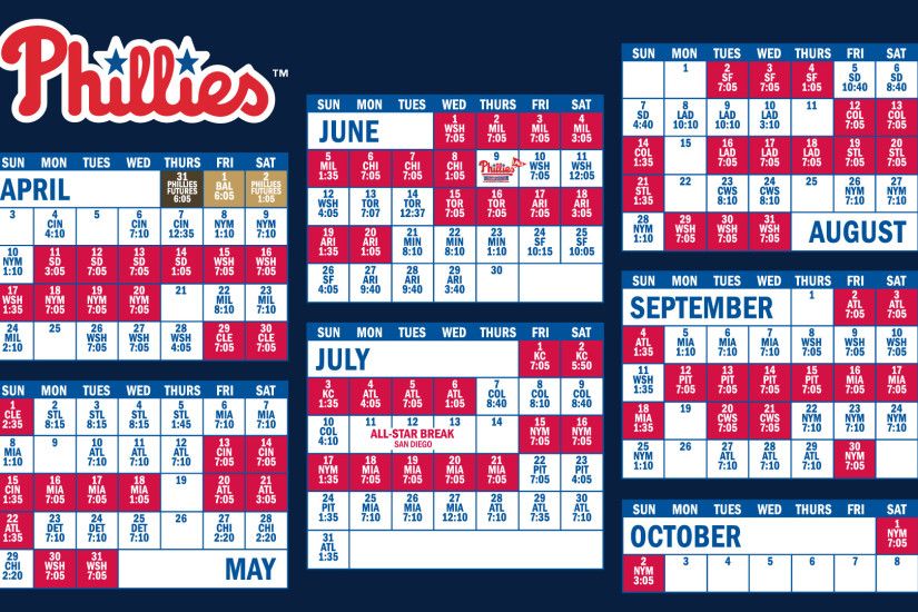 My husband requested a simple Phillies Schedule desktop wallpaper, if  anyone else wants to use it, feel free!