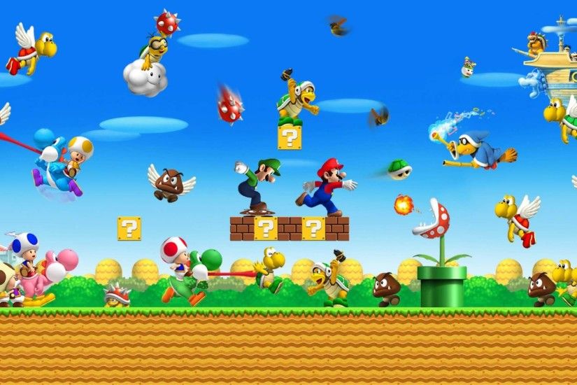 Super Mario Wallpaper wide pics pc - Games Backgrounds