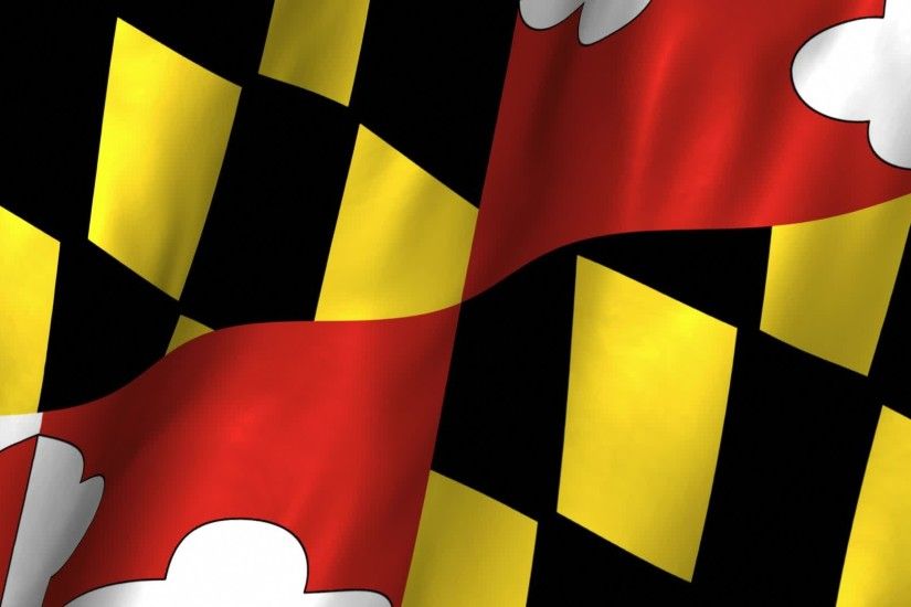 Maryland Flag Wallpaper Waving HD Desktop Wallpaper, Background Image