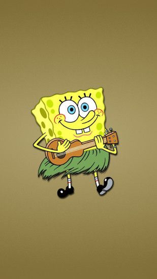 spongebob guitar funny wallpaper