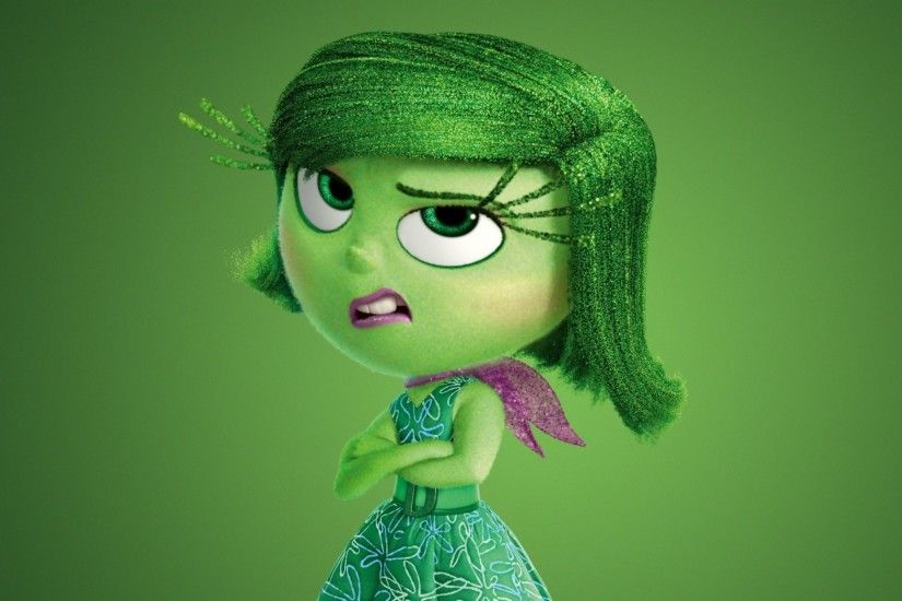 Preview wallpaper inside out, 2015, disgust, green 2560x1440