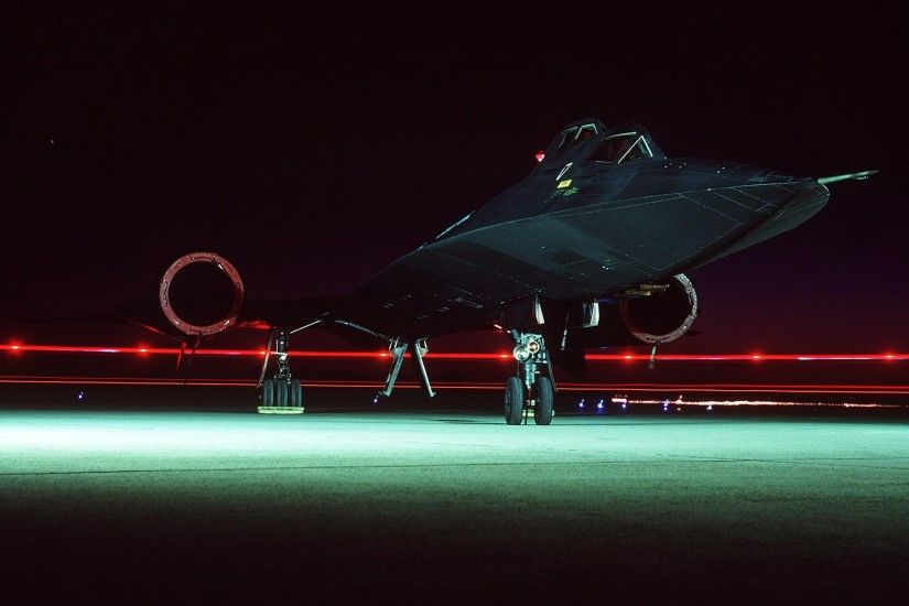photography, Night, Long Exposure, Aircraft, Airplane, Military Aircraft,  Lockheed SR 71 Blackbird Wallpapers HD / Desktop and Mobile Backgrounds