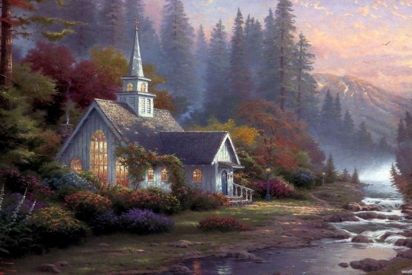 Great Thomas Kinkade Wallpaper Download free wallpapers and desktop  backgrounds in a variety of screen resolutions