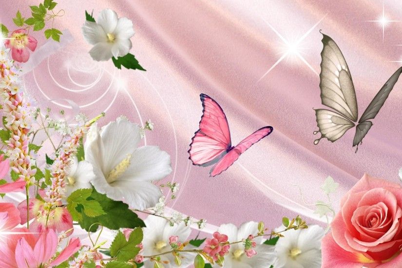 Wallpaper Butterflies and Flowers - WallpaperSafari