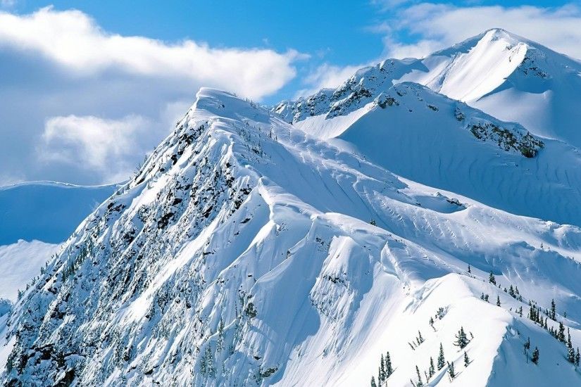 Earth - Mountain Peak Snow Winter Wallpaper
