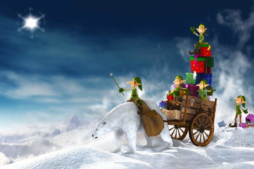 Animated Funny Christmas HD Wallpaper