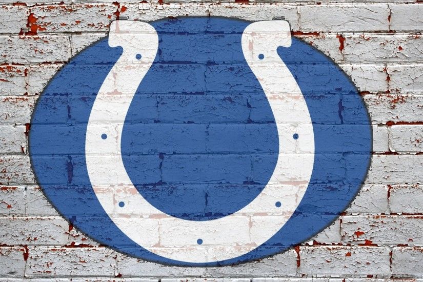NFL Indianapolis Colts Logo On Grey Brick Wall 1920X1080 HD