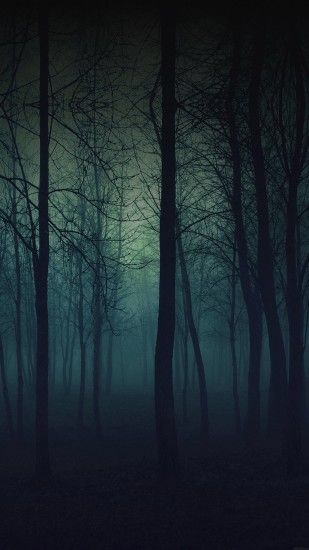Eerie Forest Night iPhone 6 Plus HD Wallpaper ...