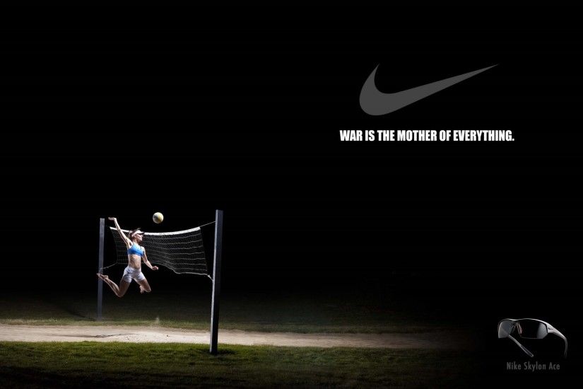 4K HD Wallpaper: Nike Creative Volleyball Poster