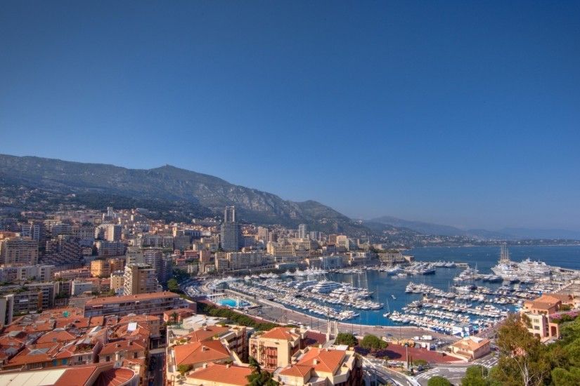 Monaco yacht marina wallpaper