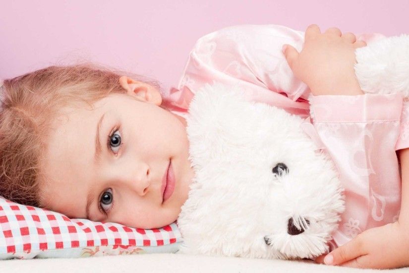 Blonde Child Girl Toy Teddy Bear Wallpaper | HD Cute Wallpaper Free  Download ...