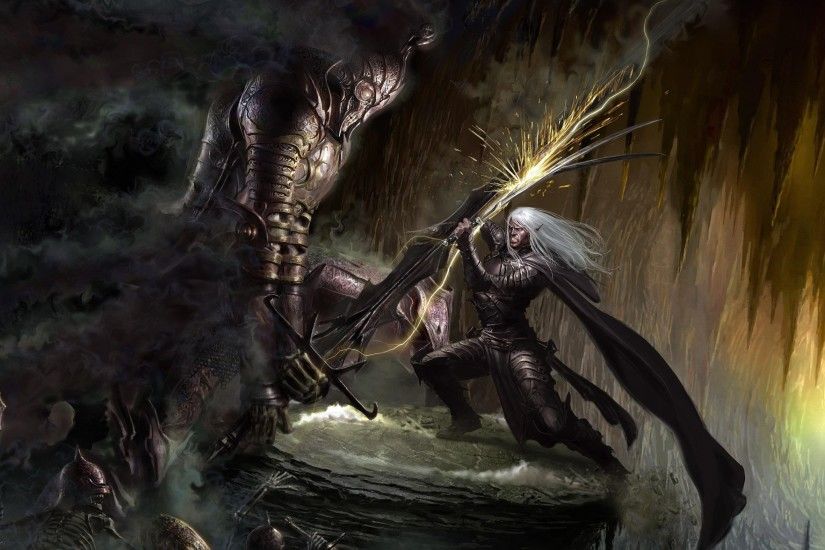 General 2560x1574 fantasy art artwork Drizzt Do'Urden Dungeons & Dragons
