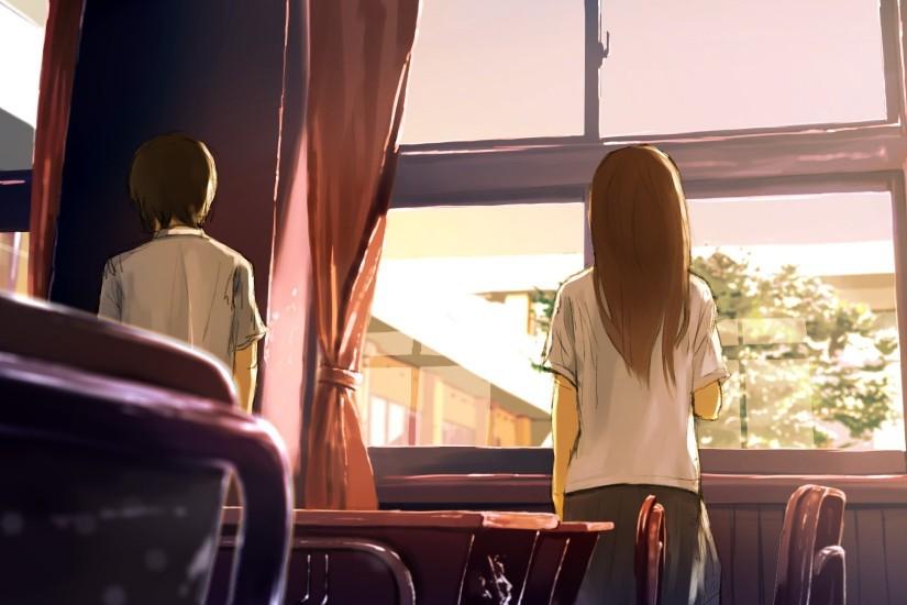 classroom, Students, Anime, Original Characters Wallpaper HD