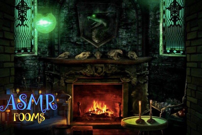 Harry Potter ASMR - Slytherin Common Room - POV HD ambient sound white  noise - Cinemagraphs - YouTube