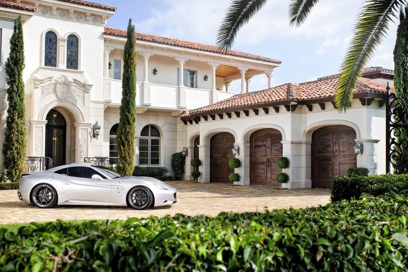 Mansion and Ferrari
