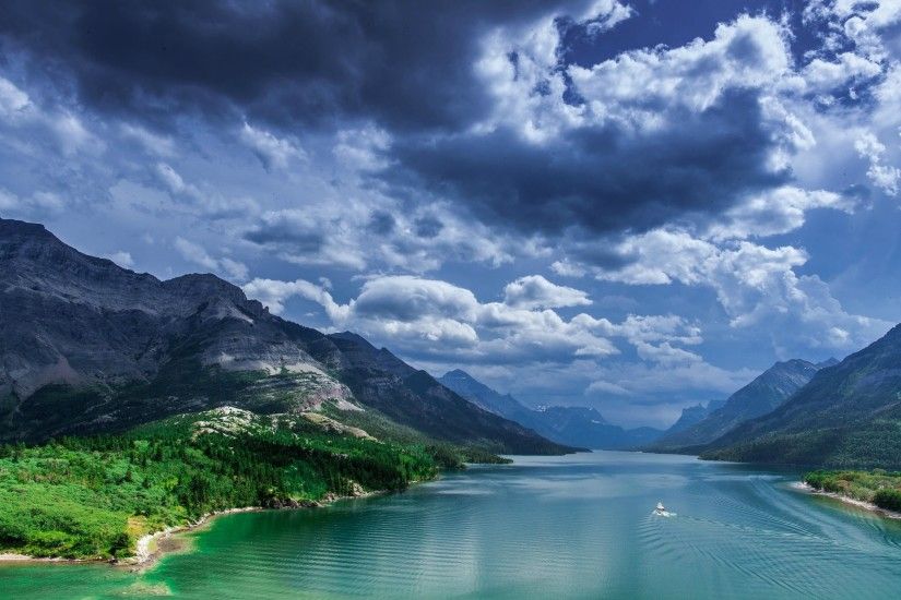 Earth - Lake Cloud Valley Landscape Nature Waterton Lakes National Park  National Park Canada Mountain Forest