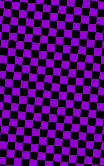 wallpaper checkered black purple squares dark violet #000000 #9400d3  diagonal 85Â° 120px