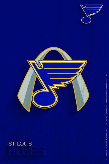 st louis blues hockey - photo #48. NHL Minimalist, Long Shadow Posters -  Somebody Marketing