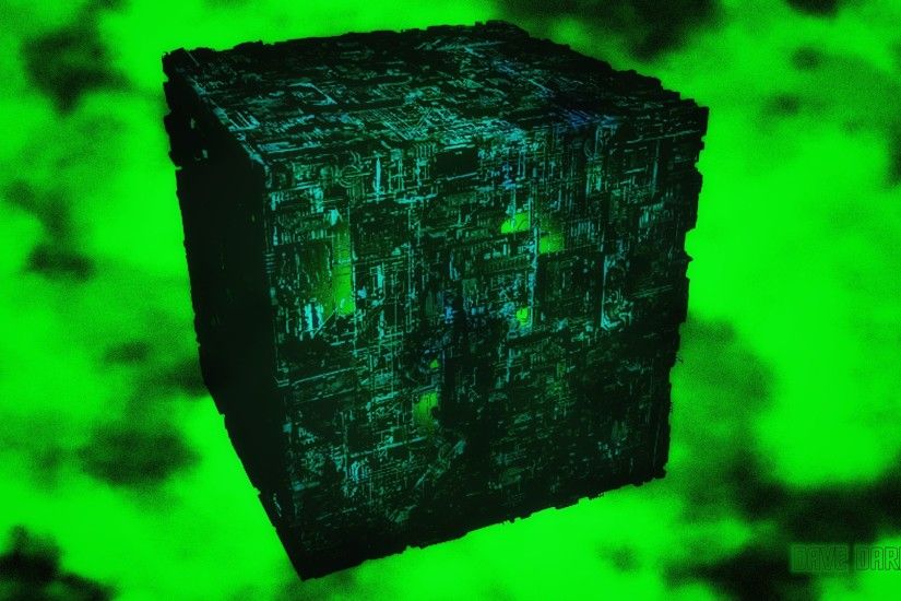 ... Borg Cube in Fluidic Space by Dave-Daring