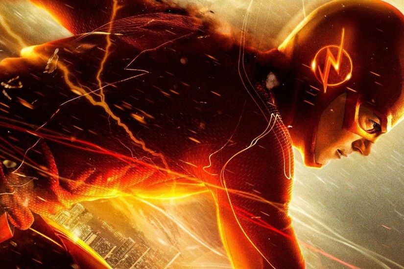 Barry Allen as The Flash Wallpaper free desktop backgrounds
